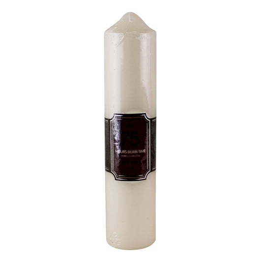 White Pillar Candle - 50 & 75 Hours Burn Time (various sizes available, click image for details)
